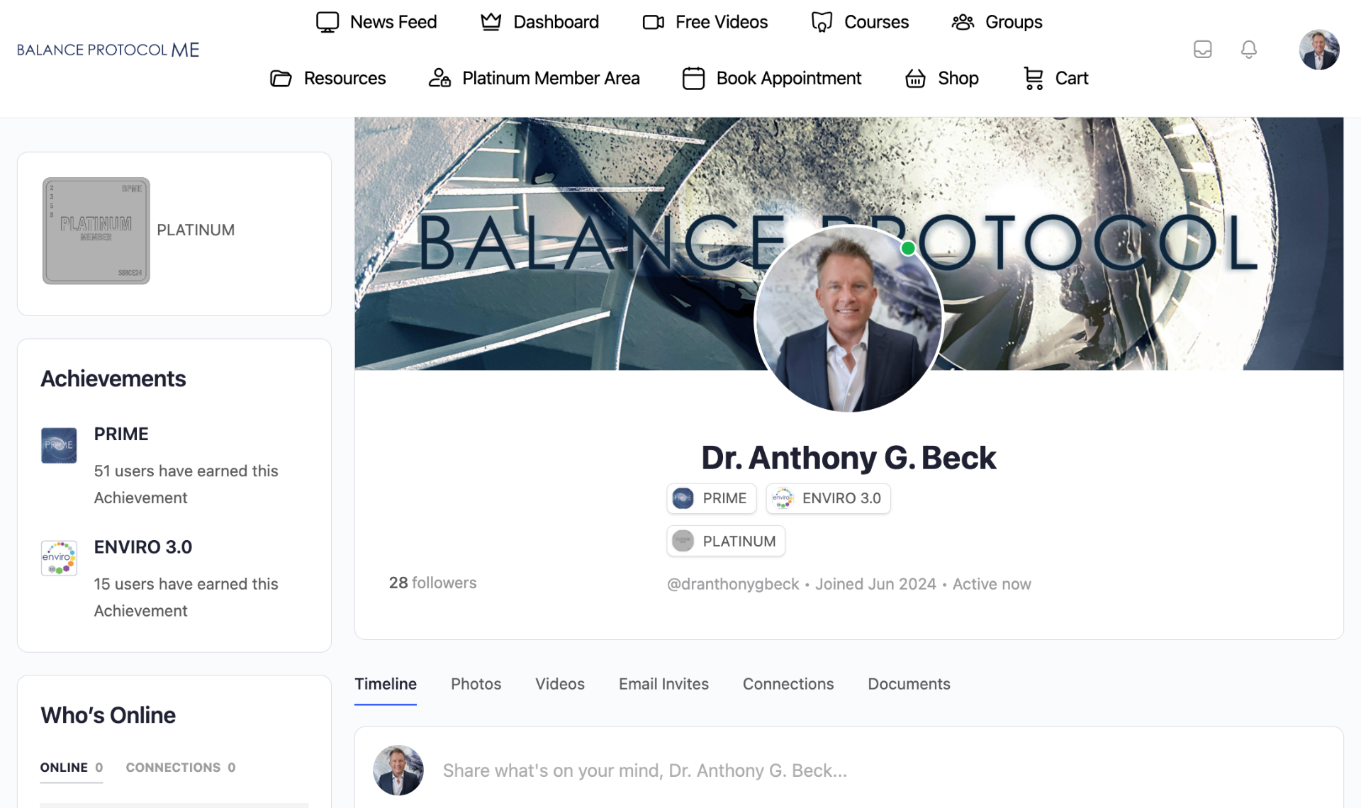 Unlimited Member Messaging within the Balance Nation community platform